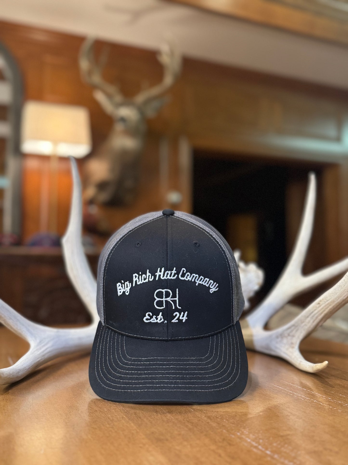 Black Hat with Gray mesh 112